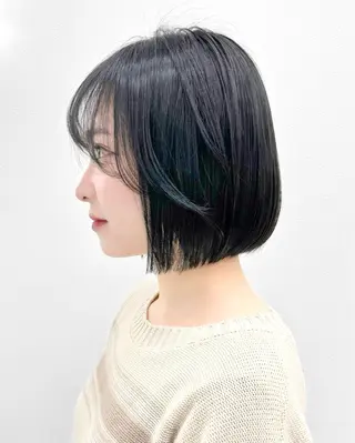 ショート カラー ヘアアレンジ ‎🤍韓国ボブ/ 縮毛矯正🪽‪ひかりのヘアスタイル