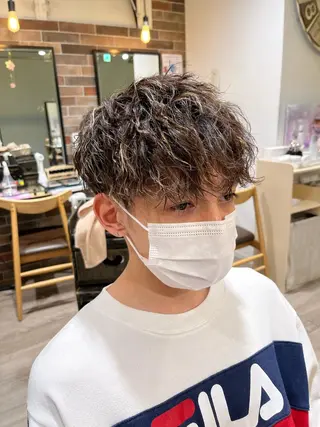 カラー メンズ tata所属・メンズカット/ 外国人風/小嶺佑介のヘアスタイル