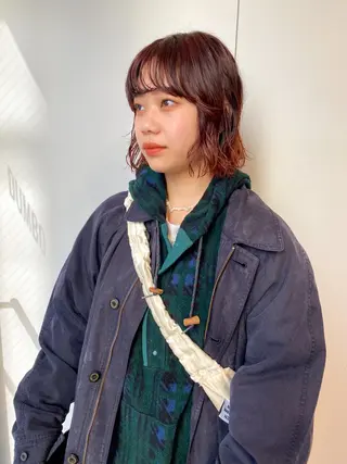 ショート カラー パーマ ヘアアレンジ メンズ キッズ ネイル マツエク・マツパ パーマスタイル🔅 sayacaのヘアスタイル