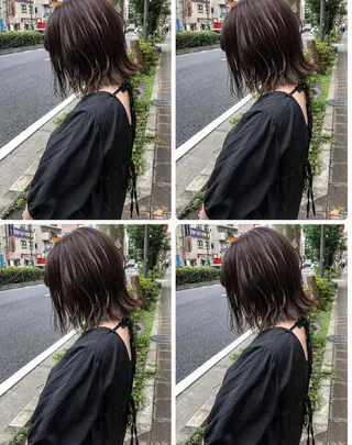 ミディアム カラー ヨシダ トオルのヘアスタイル