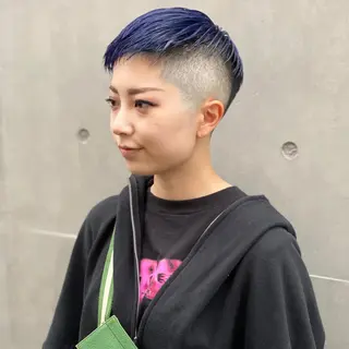 ショート カラー パーマ ヘアアレンジ メンズ キッズ ネイル マツエク・マツパ 中元 淳のヘアスタイル