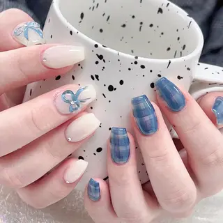 ネイル 長いだし/スカルプ/ パラシェルN.oneのネイルデザイン