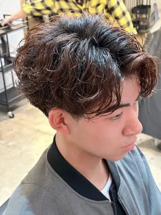 ショート パーマ メンズ 🌀rooomen 各務原/龍之介のヘアスタイル