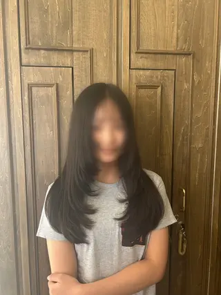 ロング カラー 髪質改善/ボブ/暖色 /𝙨𝙤𝙧𝙖のマツエク・マツパデザイン