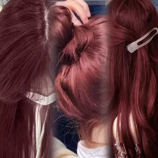 ロング カラー 髪質改善 HALO hair salon【ヘイロー】所属・暖色カラー🟥ショウ ✖️ウルフ&レイヤーのヘアスタイル