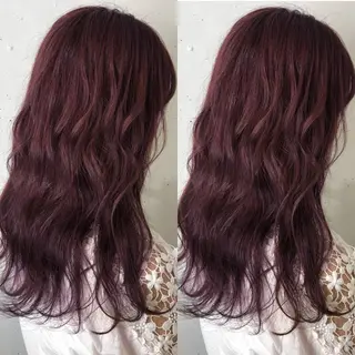 ロング カラー パーマ ヘアアレンジ 八巻 晴香のヘアスタイル