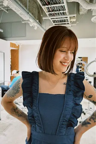 ミディアム カラー Go to day渋谷sol店所属・🟧オシャレ女子多数 アツシ🟧のヘアスタイル