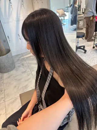 ミディアム rina／ベージュ ワンホン/韓国ヘアのヘアスタイル