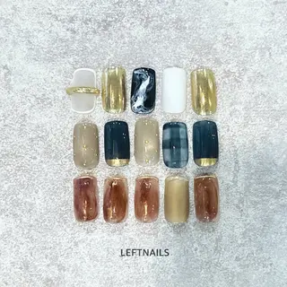 ネイル LEFTNAILS フィルインニュアンスのネイルデザイン