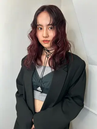 ロング カラー land所属・透明感カラー/レイヤ ー🌙Honokaのヘアスタイル