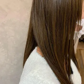 ロング カラー 吉田 夢のヘアスタイル