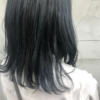 ミディアム カラー 英語ok sohee ソヒ 305号室のヘアスタイル