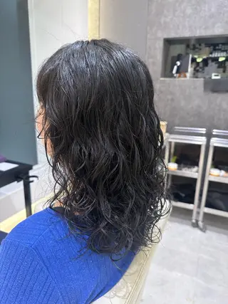 セミロング パーマ コルソケーツー　梅田茶屋町(corso k-two)所属・🌿梅田パーマモデル 募集🌿三村さゆみのヘアスタイル