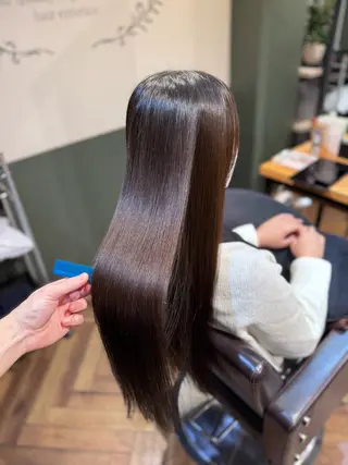 ロング カラー 髪質改善ヘアエステ AInoa RUANA 青山所属・✨️髪質改善 ミヤケのヘアスタイル