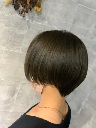 ショート ank classic hair【アンククラシックヘアー】所属・バレイヤージュ ハイライト　齋藤祐哉のヘアスタイル