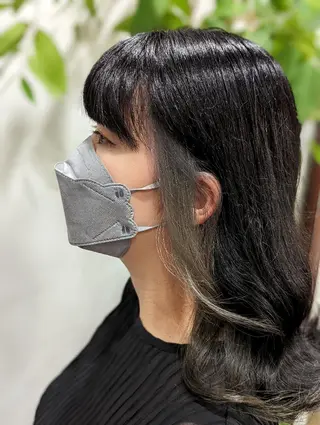 ロング 髪質改善＆白髪ぼかし カラー♡店長みやけ♡のヘアスタイル