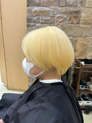 ミディアム カラー だいじゅ/パーマ/ メンズカット/カラーのヘアスタイル