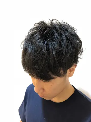 ショート パーマ メンズ メンズカット 三村洸斗のヘアスタイル