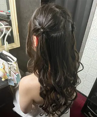 ロング 石井 綺乃のヘアスタイル