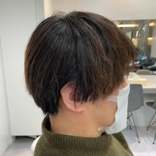 ショート 髪質改善× ハイライト溝江のヘアスタイル