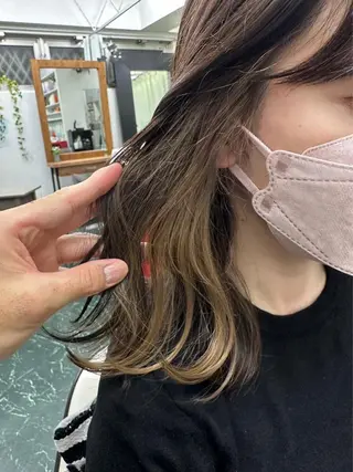 ミディアム カラー verde所属・ノザキ　カイシ /武蔵小山のヘアスタイル