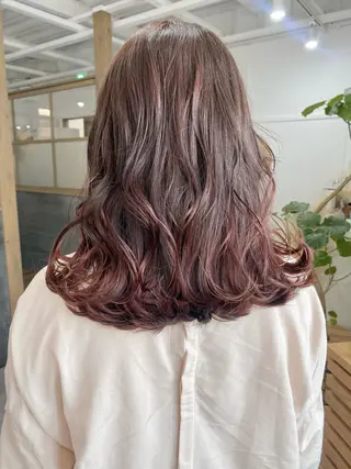 ミディアム カラー ヘアアレンジ ume所属・ひなの .のその他イメージ