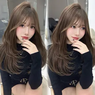 ロング カラー MAEUL   NAGOYA所属・kaho /レイヤーカットのヘアスタイル