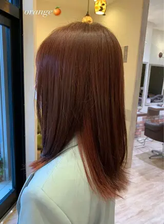 セミロング カラー 髪質改善&Spa fee南越谷2号店所属・髪質改善/南越谷/ 山岸彩夏のヘアスタイル