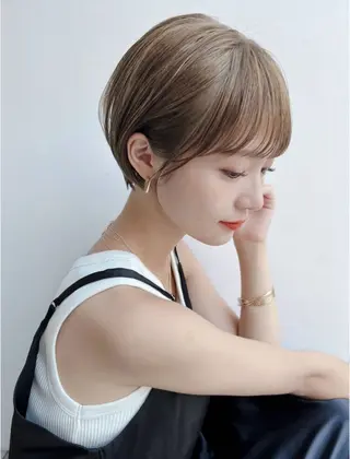 ショート COA GINZA 空也/前髪/顔まわりのヘアスタイル