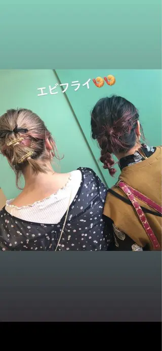 カラー ヘアアレンジ ボブ/暖色/デザイン KOYUKI⛄️のヘアスタイル