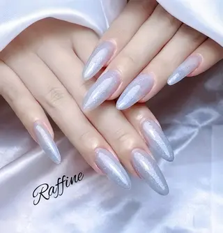 ネイル RAFFINE 月🦋🩵のネイルデザイン