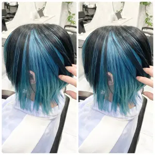 ショート 🦋ハイトーン🦋 石山 希理🦋のヘアスタイル