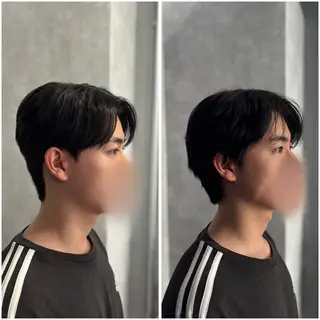 ショート パーマ メンズ 韓国メンズヘア/ ダウンパーマ/歩夢のヘアスタイル