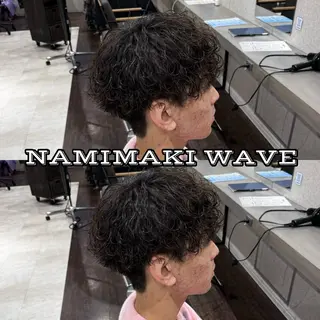 ショート パーマ メンズ 髪質改善、パーマ◎ TSUBASAのヘアスタイル