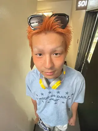 ショート メンズ 安部佑哉/ハイトーン /レイヤー/グランジのヘアスタイル