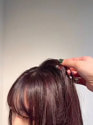 カラー 本木下朋花/髪質 改善×ダブルカラーのヘアスタイル