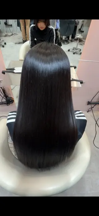 ロング ヘアアレンジ 髪質改善/巻ける矯正 /韓国ヘア/吉田光佑のヘアスタイル