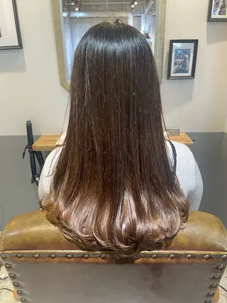 セミロング 田中 志織のヘアスタイル