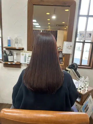 セミロング カラー 徳 永のヘアスタイル