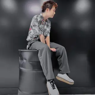 ショート カラー パーマ メンズ メンズサロン【owl 心斎橋】難波/アメ村のヘアスタイル