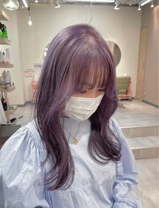 ロング カラー 韓国レイヤー　船橋 徒歩5分/小川友美のヘアスタイル