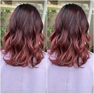 ミディアム カラー 全席個室　暖色カラー Zina松園優香🌸のヘアスタイル