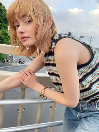 カラー ボブ/レイヤー /河内温太のヘアスタイル