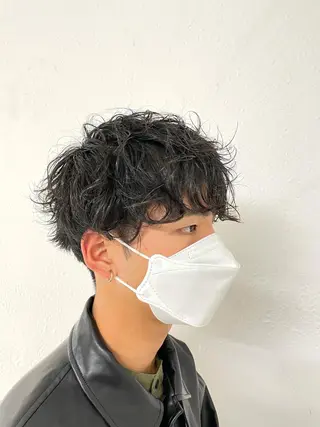 ミディアム パーマ メンズ 【東北メンズヘア1 位受賞🥇】本間祐太のヘアスタイル