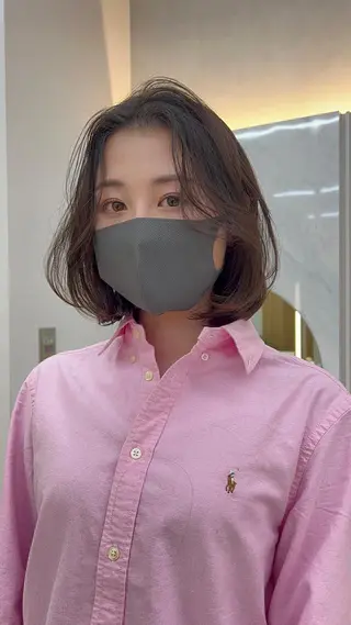 ミディアム カラー レイヤー専門家 ダブルカラー修のヘアスタイル