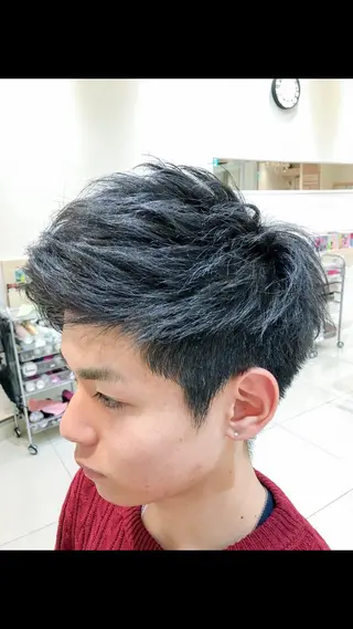 ショート カラー メンズ 髪質改善/茅ヶ崎 マツモト リョウのヘアスタイル