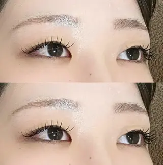 マツエク・マツパ 透明感カラー🎀／ 寒色カラー／マツエクのヘアスタイル