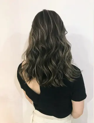 セミロング カラー グレージュ/ベージュ /経堂/sana🌱のヘアスタイル