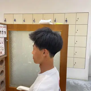 ミディアム メンズ 清潔感×束感ヘア🔥 メンズ専門篠原のヘアスタイル