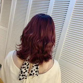 ミディアム カラー GO TODAY SHAiRE SALON 町田店所属・🫧大森 知夏🫧のヘアスタイル